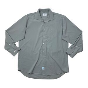 &collar Shirt Mens Large Fog Regular Fit Quick Dry Button Up Long Sleeve Stretch